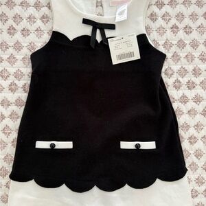 Janie and Jack Elegant Black and White Dress